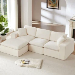 Modern Chenille Cloud Sofa Sectional