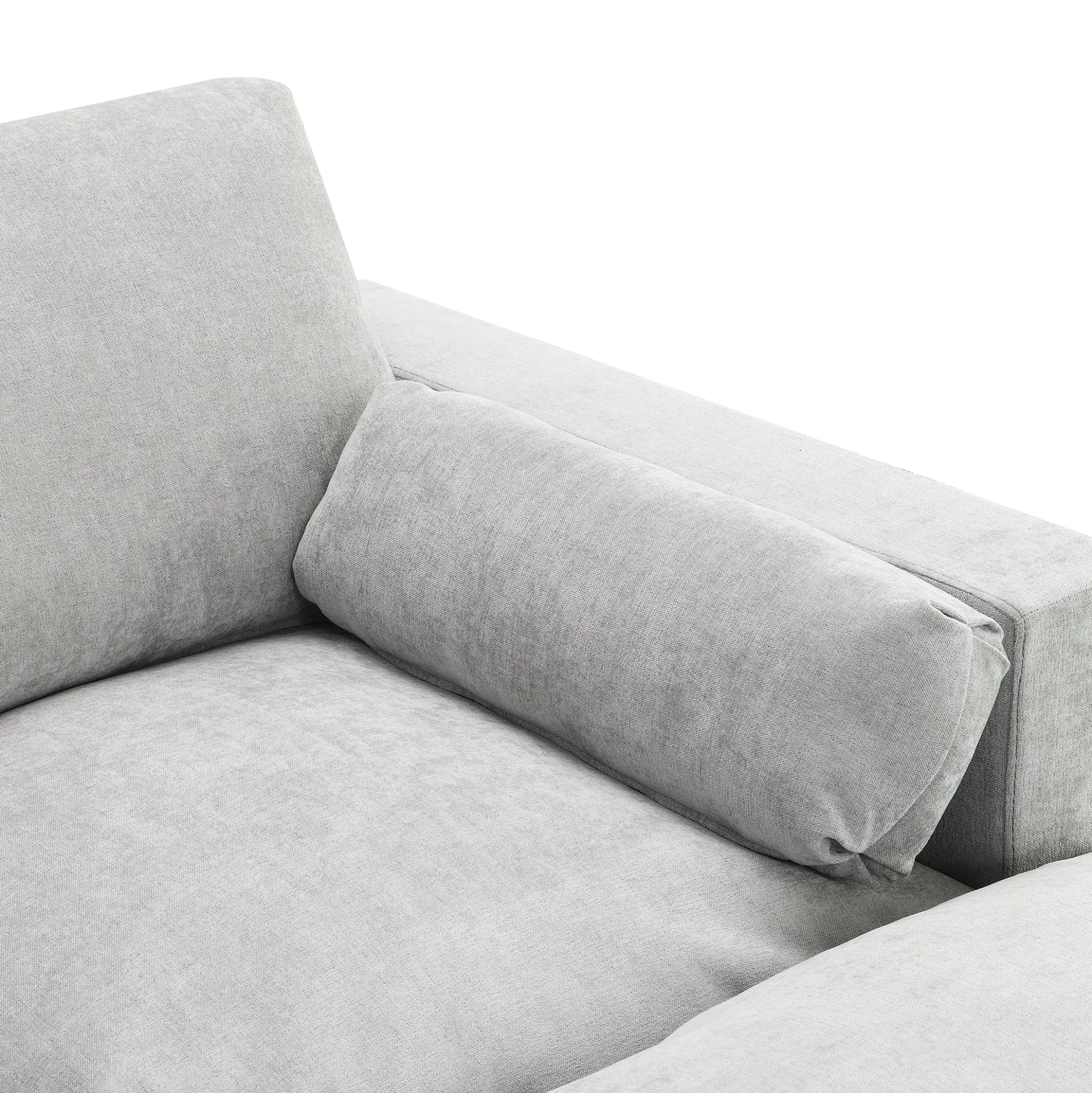 Modern Cloud Modular Sectional Sofa with Storage, Pillows and 2 Movable Ottomans
