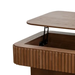 Modern Fluted Lift-top 38.6' Coffee Table