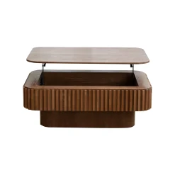 Modern Fluted Lift-top 38.6' Coffee Table