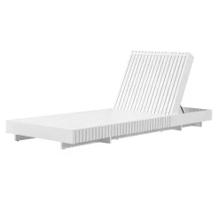 Modern Patio Sun Lounger Chaise with Water-Repellent Cushion