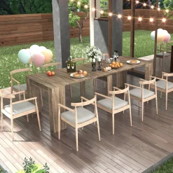 Multifunctional Extendable Dining and Console Table for Hosting