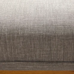 Nash Modern Farmhouse Easy Assembly Linen Large Ottoman