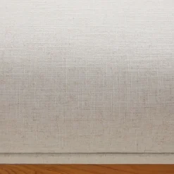 Nash Modern Farmhouse Easy Assembly Linen Large Ottoman