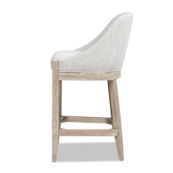 Newport 26.5' Coastal Curved Back Upholstered Counter Stool