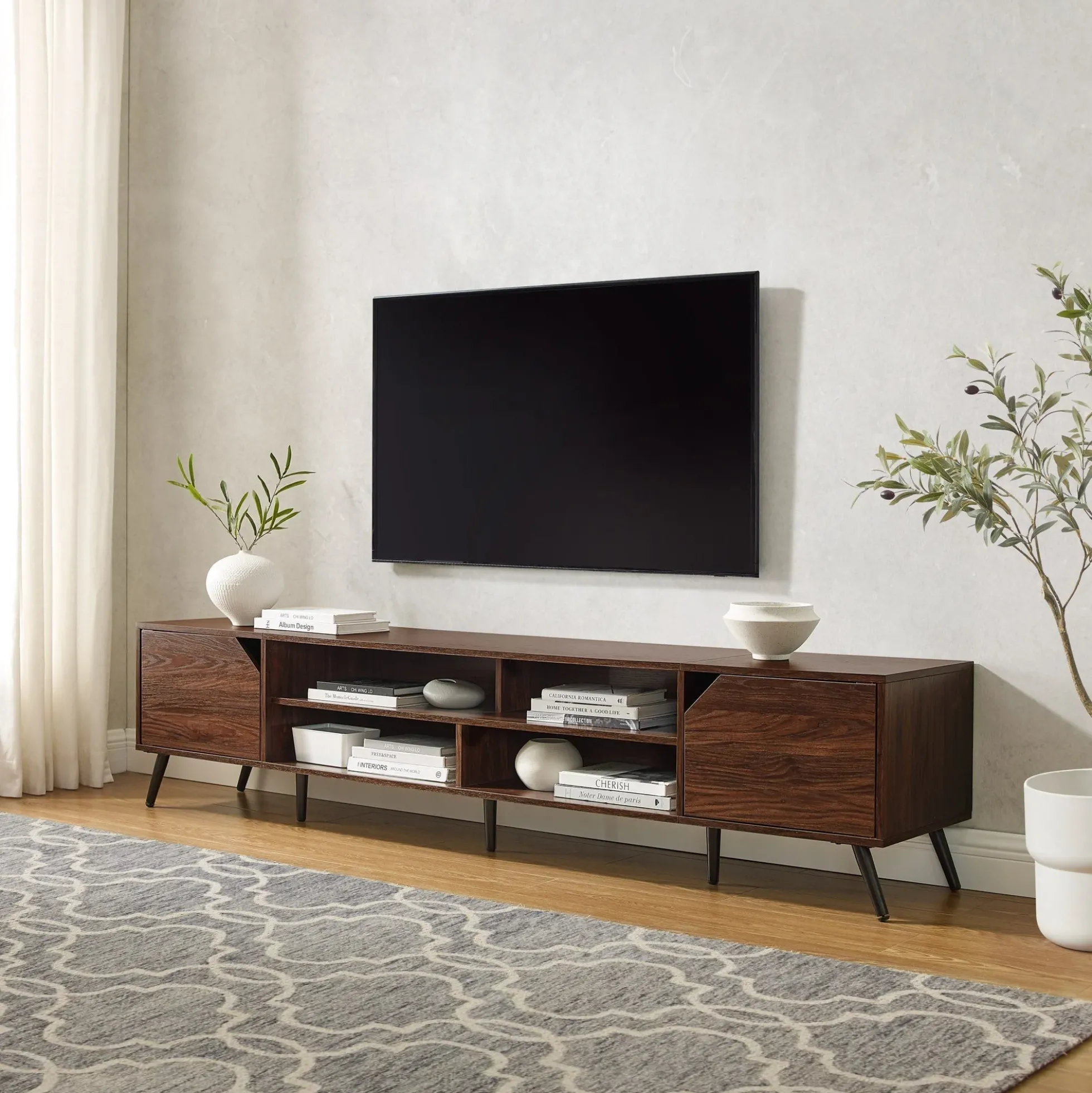 Noah Mid-Century Modern Angular TV Stand Collection