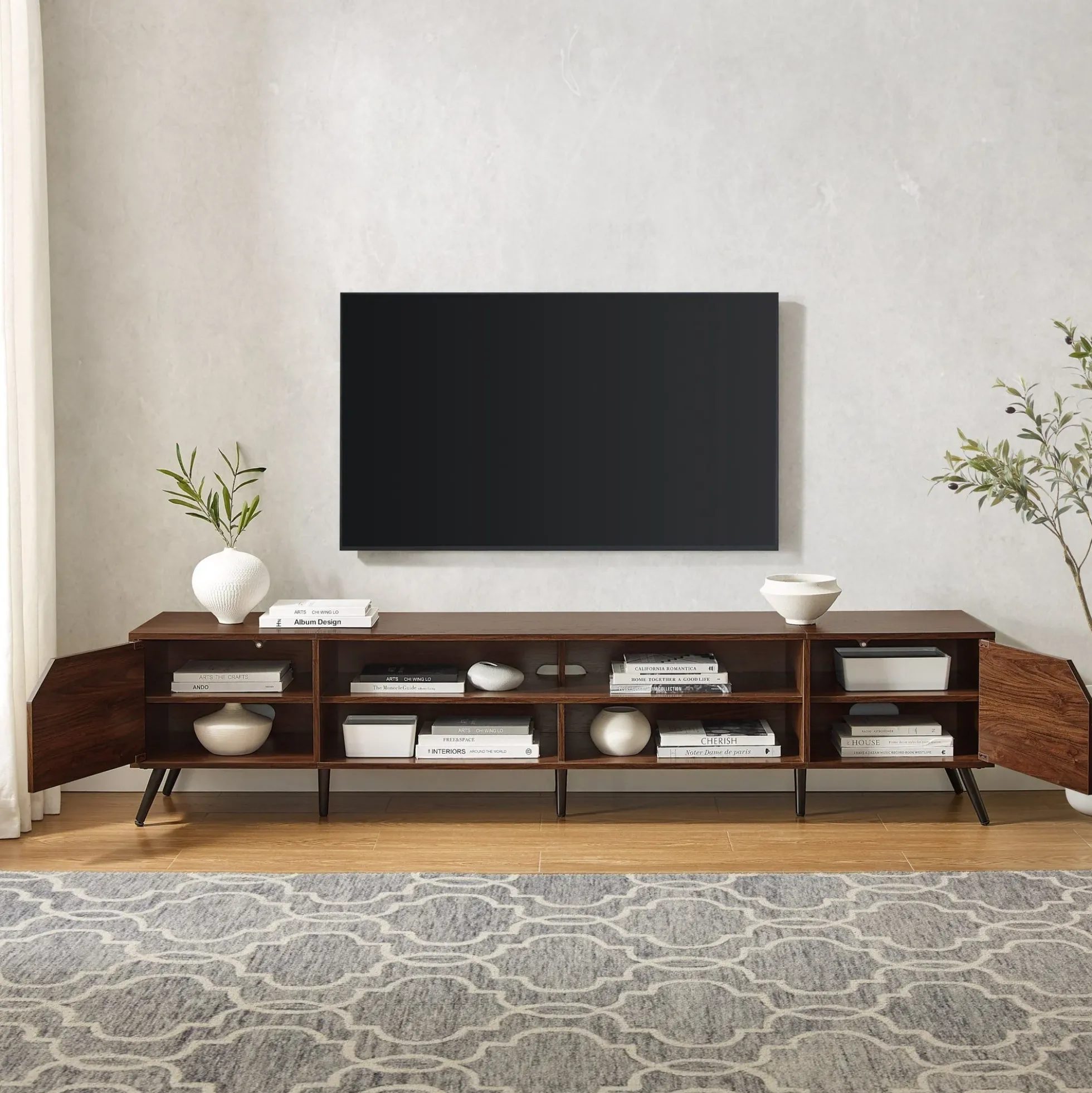 Noah Mid-Century Modern Angular TV Stand Collection