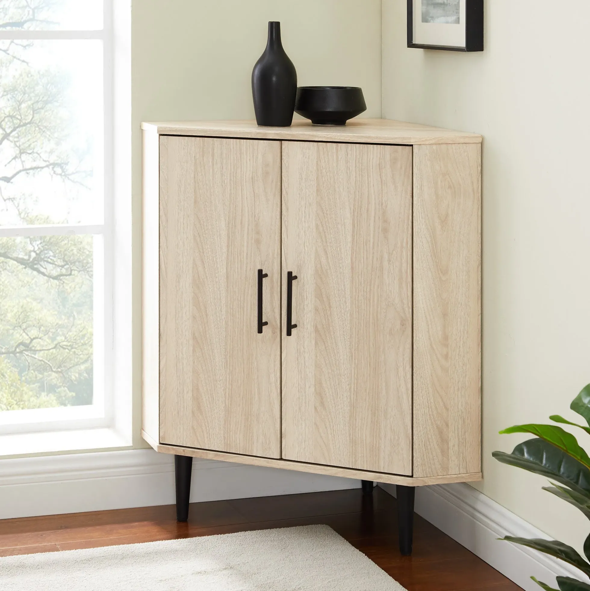 Nora 30" 2- Door Corner Accent Cabinet