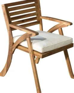 Outdoor 7 Pieces Acacia Wood Dining Set with Handwoven Rattan Legs