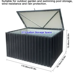 Outdoor Metal Storage Box Store Size Medium