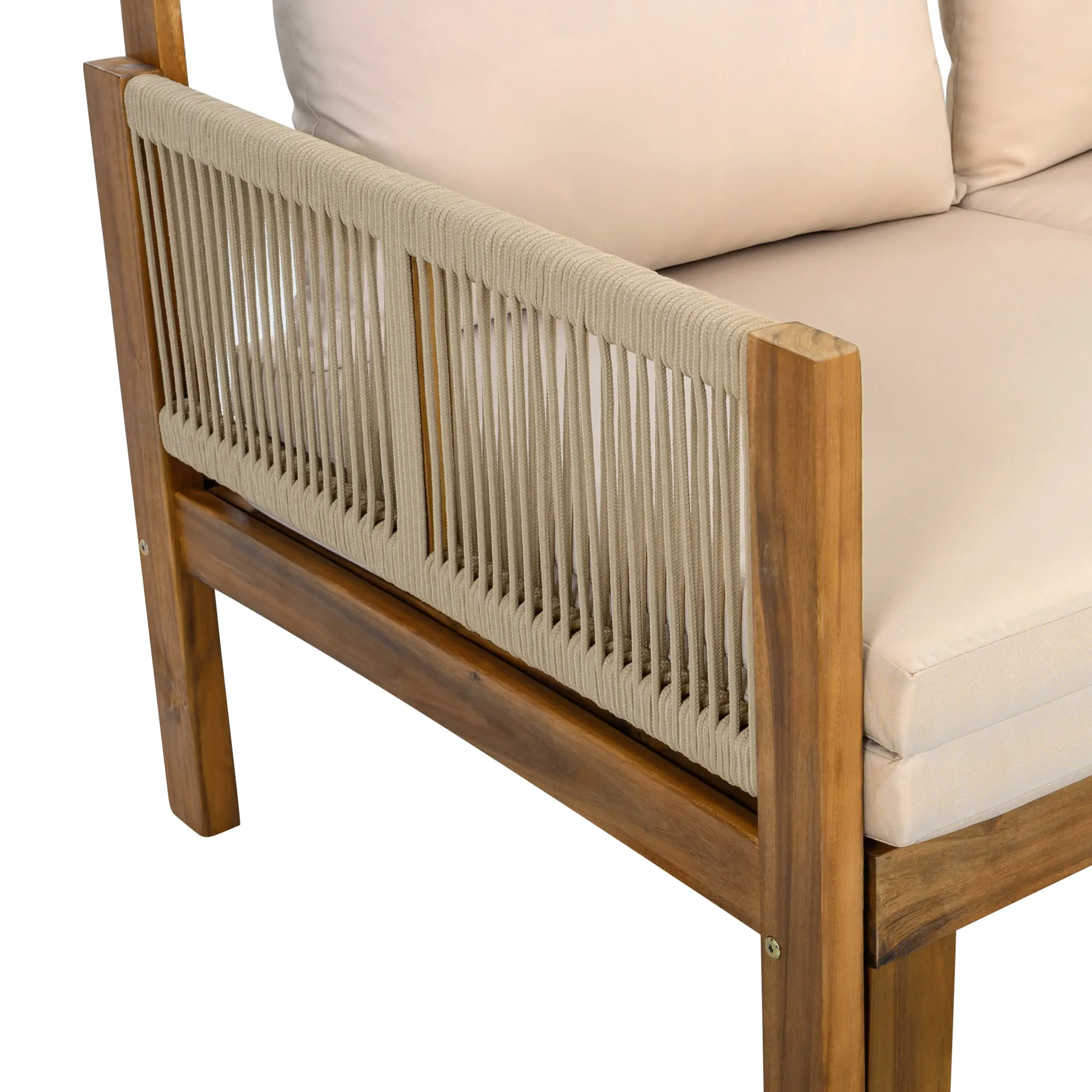 Outdoor Patio 3 Seat Sunbed Daybed Couch
