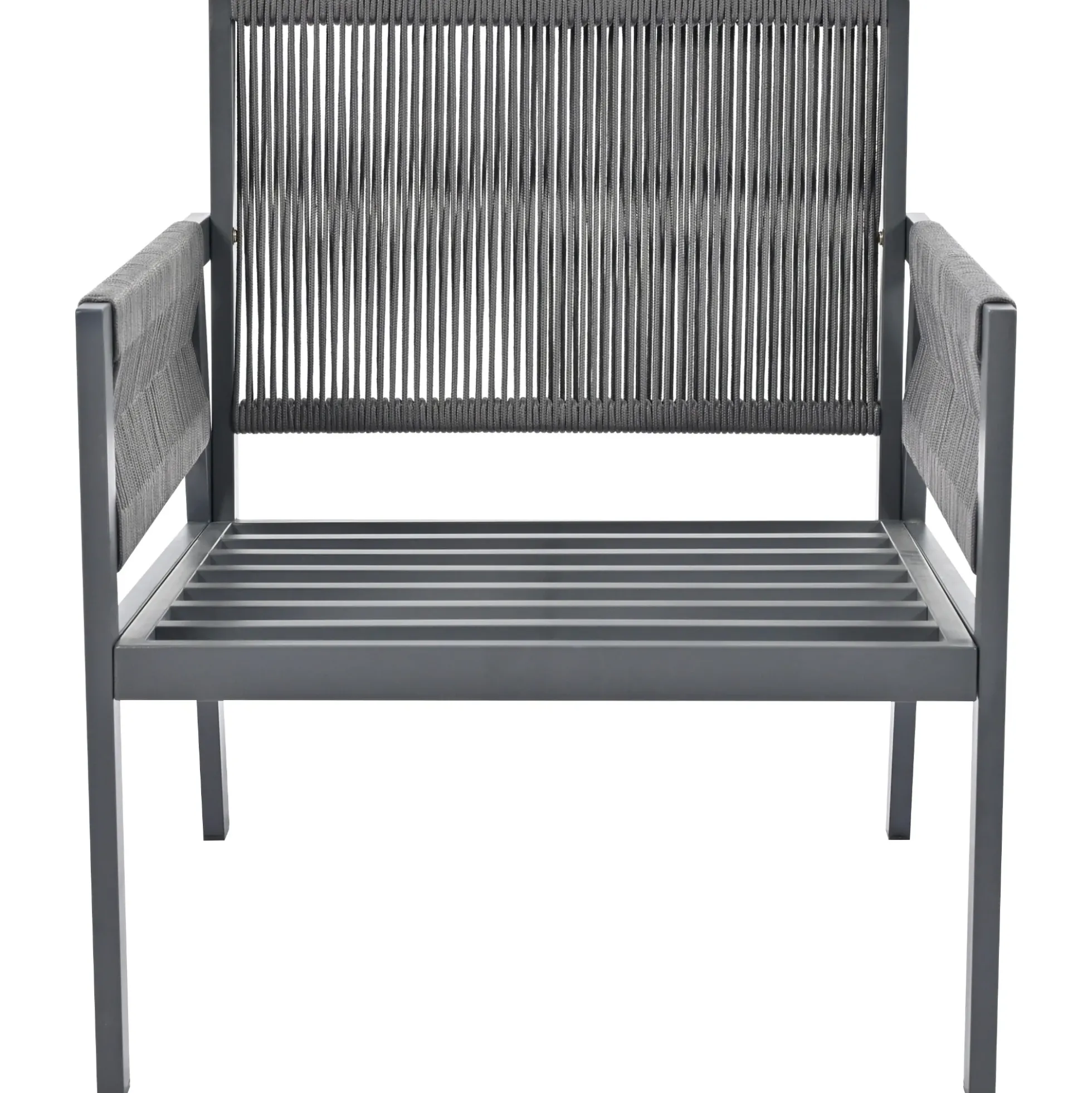 Outdoor Patio 4-Piece Rope Patio Furniture Set with Coffee Table