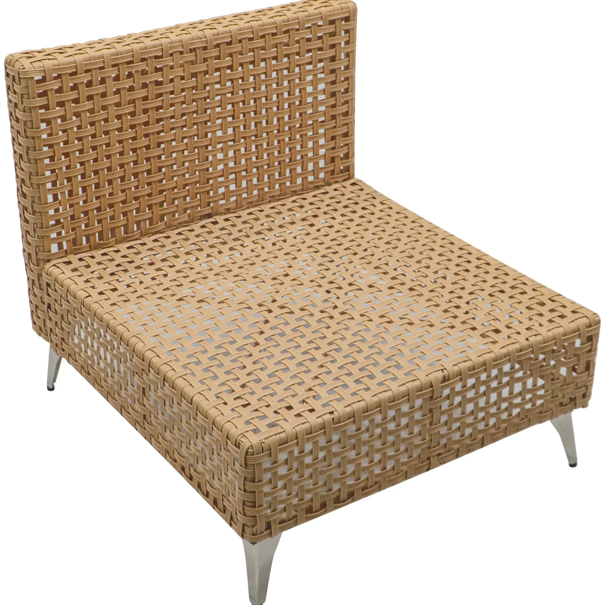 Outdoor 7-Piece Wicker Conversation Sectional Sofa Set with Cushions and Coffee Table