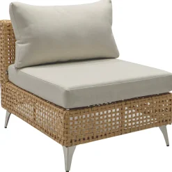 Outdoor 7-Piece Wicker Conversation Sectional Sofa Set with Cushions and Coffee Table