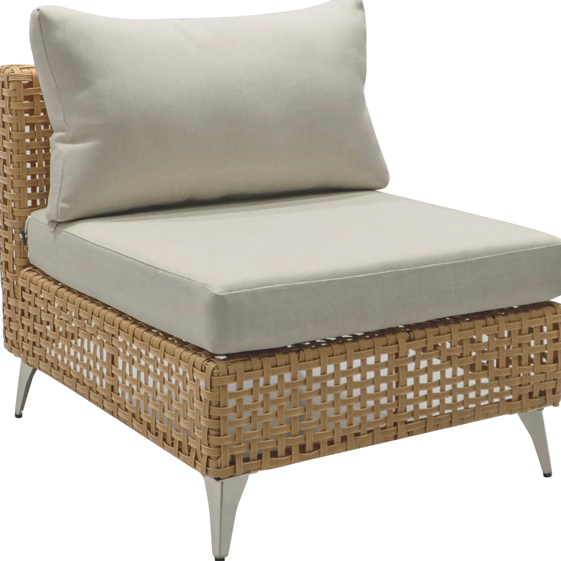 Outdoor 7-Piece Wicker Conversation Sectional Sofa Set with Cushions and Coffee Table