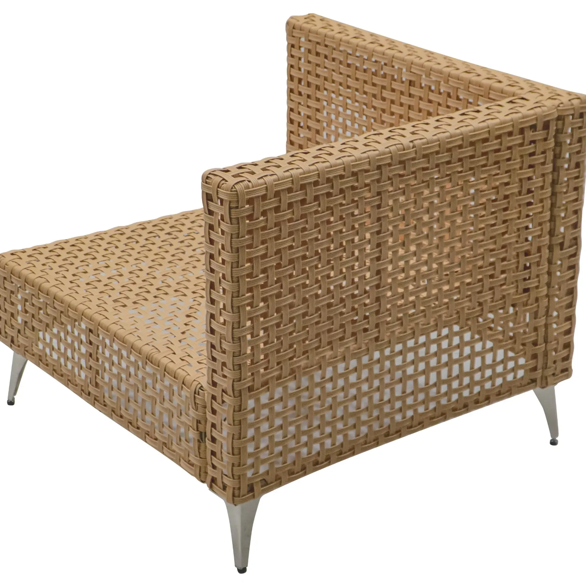 Outdoor 7-Piece Wicker Conversation Sectional Sofa Set with Cushions and Coffee Table