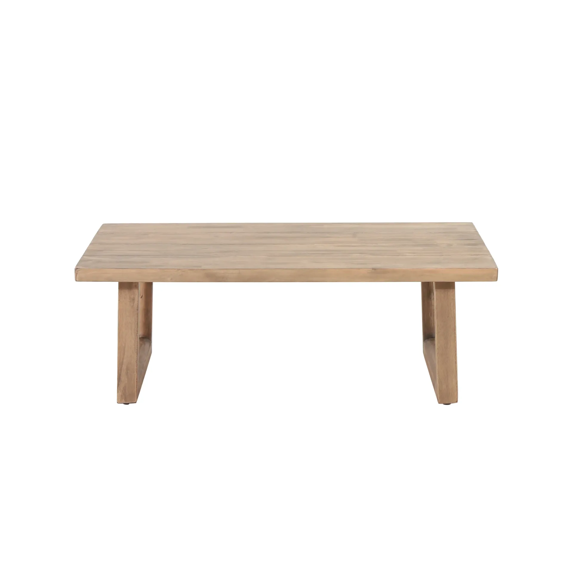 Outdoor Teak Wood Loveseat and Coffee Table Set with Cushions