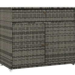 Outdoor Wicker Towel Rack Cabinet Storage with Drawer