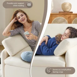 Oversized Chenille Single Wide and Deep Seat Accent Chair