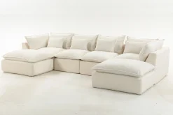 Oversized Cloud Modular 129.8"in Sectional Sofa
