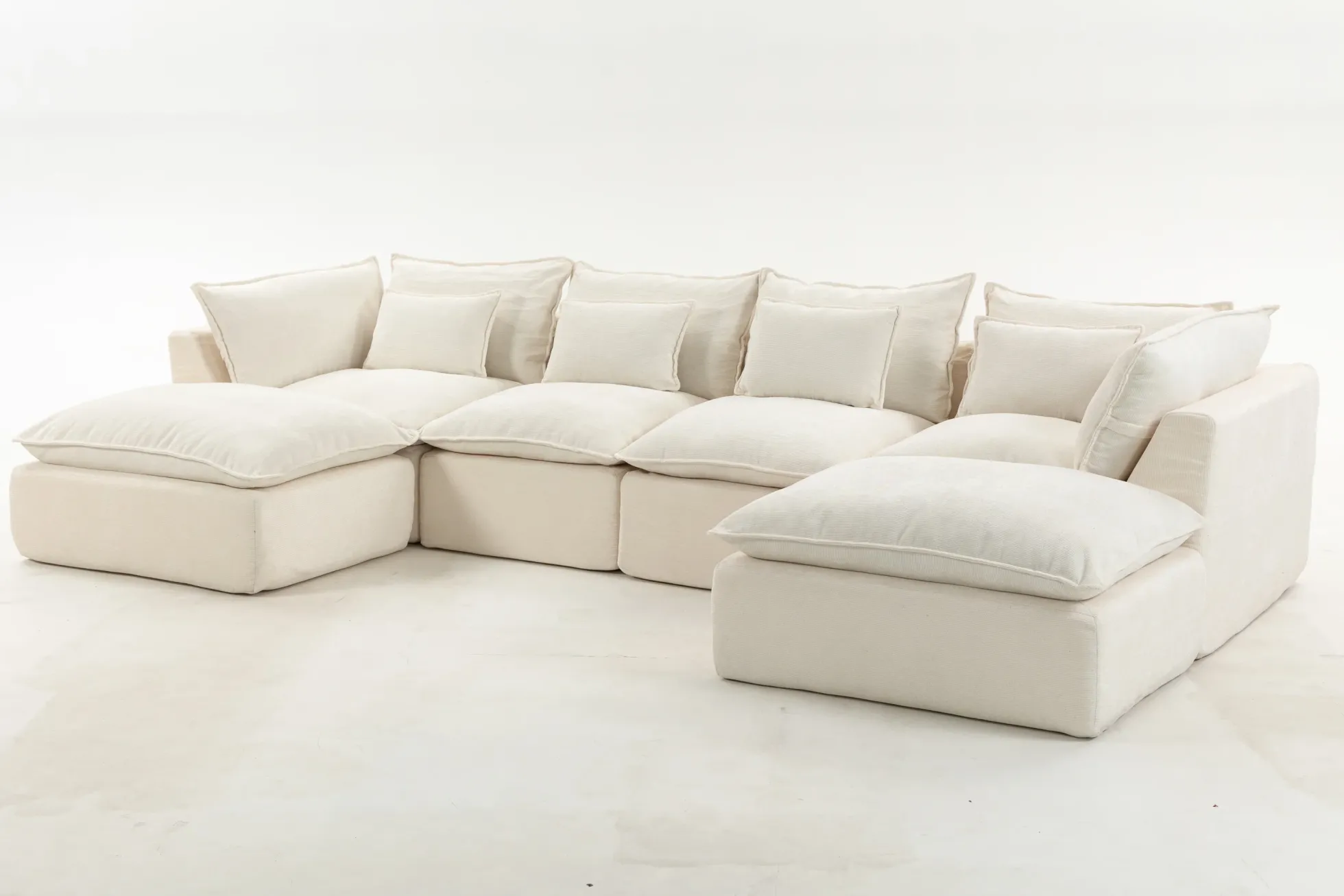 Oversized Cloud Modular 129.8"in Sectional Sofa