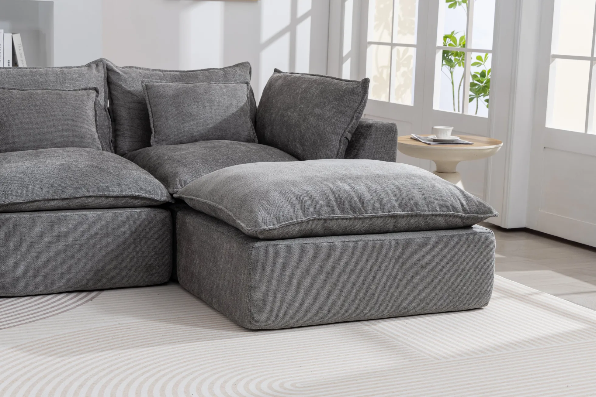 Oversized Cloud Modular 129.8"in Sectional Sofa