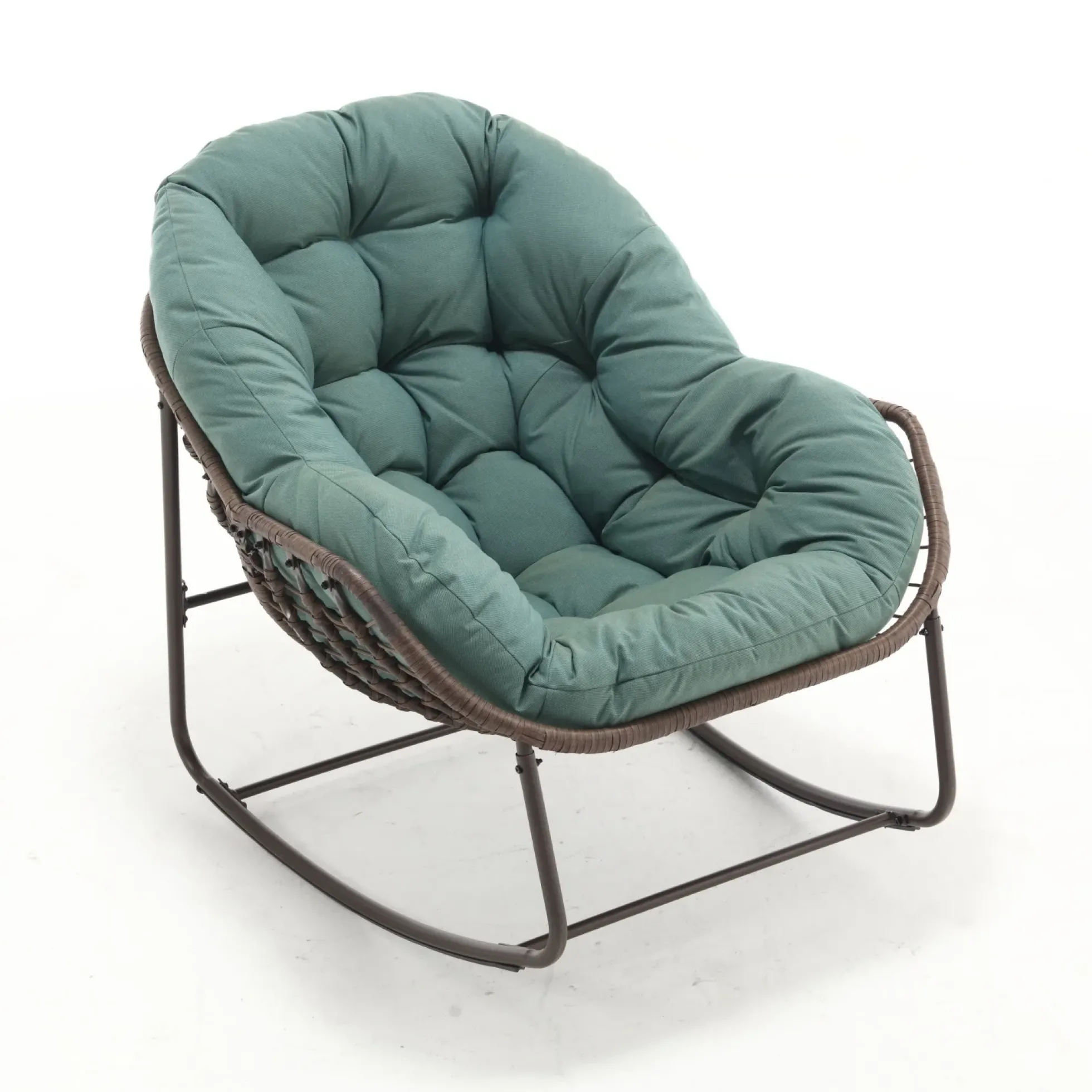 Oversized Indoor & Outdoor Lounge Papasan Rocking Chair