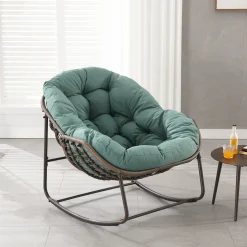 Oversized Indoor & Outdoor Lounge Papasan Rocking Chair