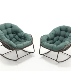 Oversized Indoor & Outdoor Lounge Papasan Rocking Chair