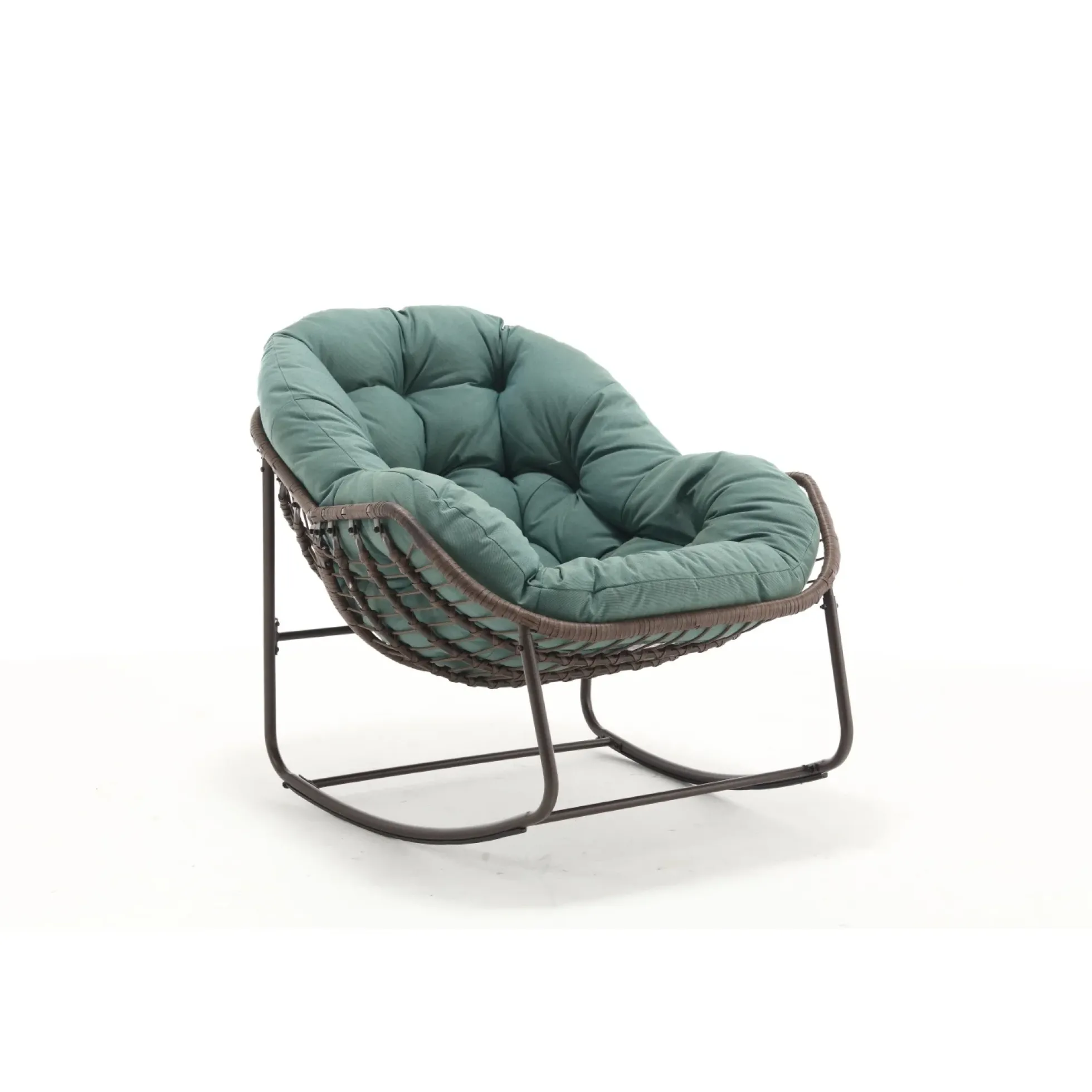 Oversized Indoor & Outdoor Lounge Papasan Rocking Chair