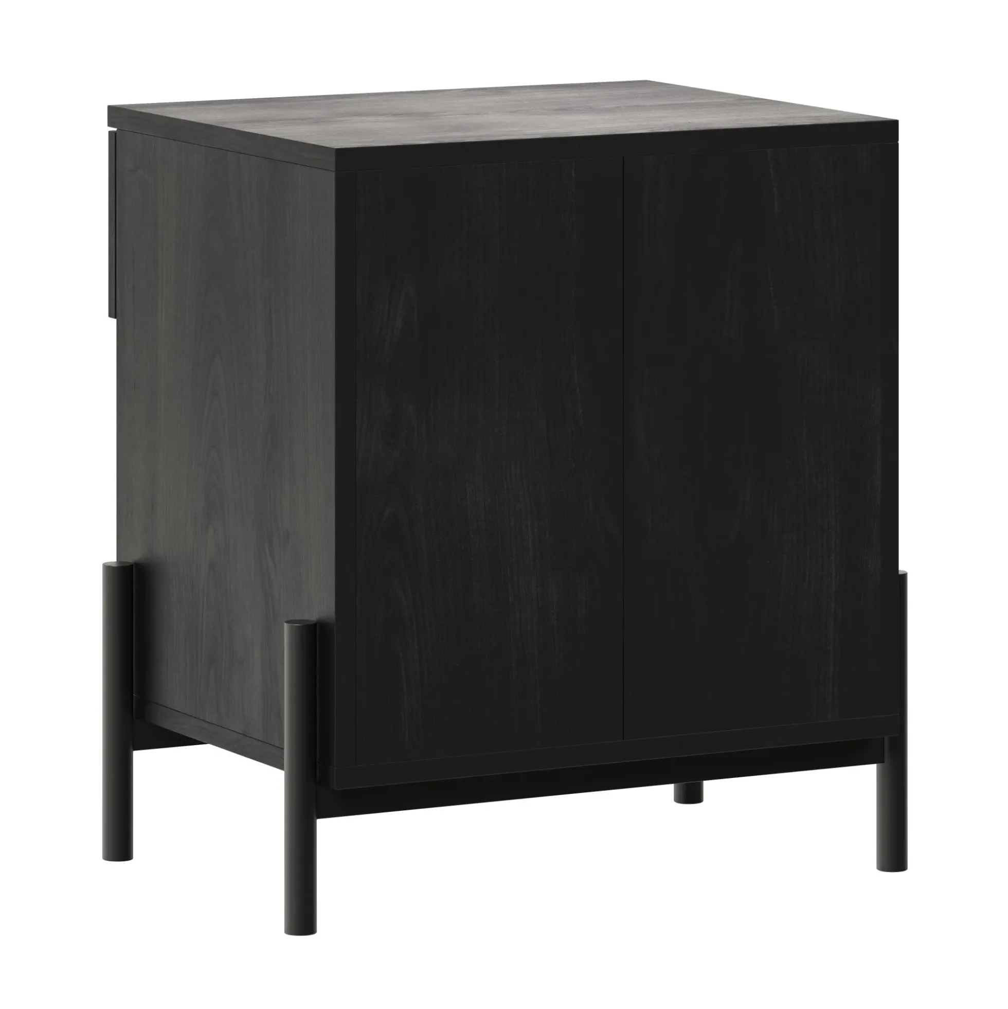 Paris Modern Scandinavian Reeded Nightstand