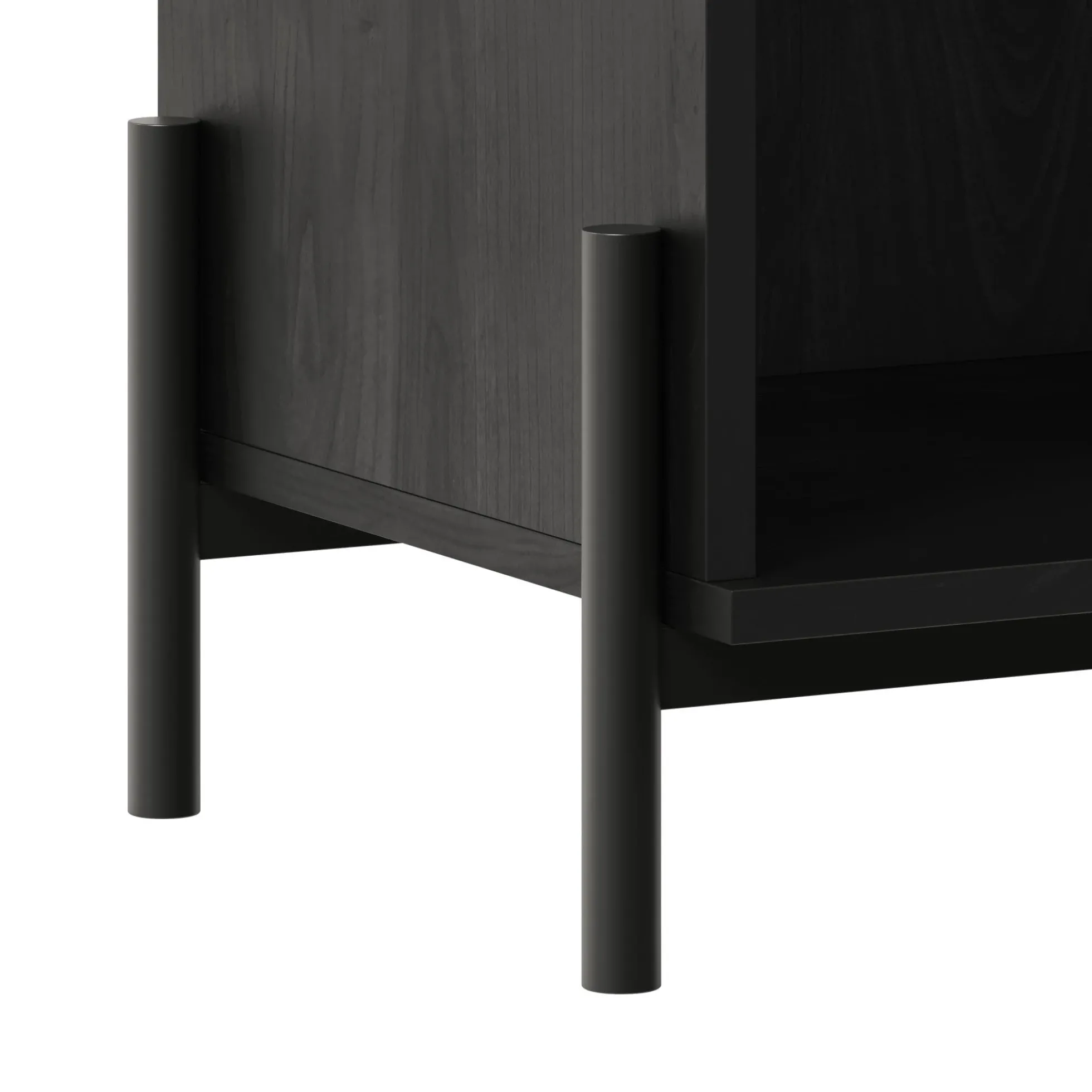Paris Modern Scandinavian Reeded Nightstand
