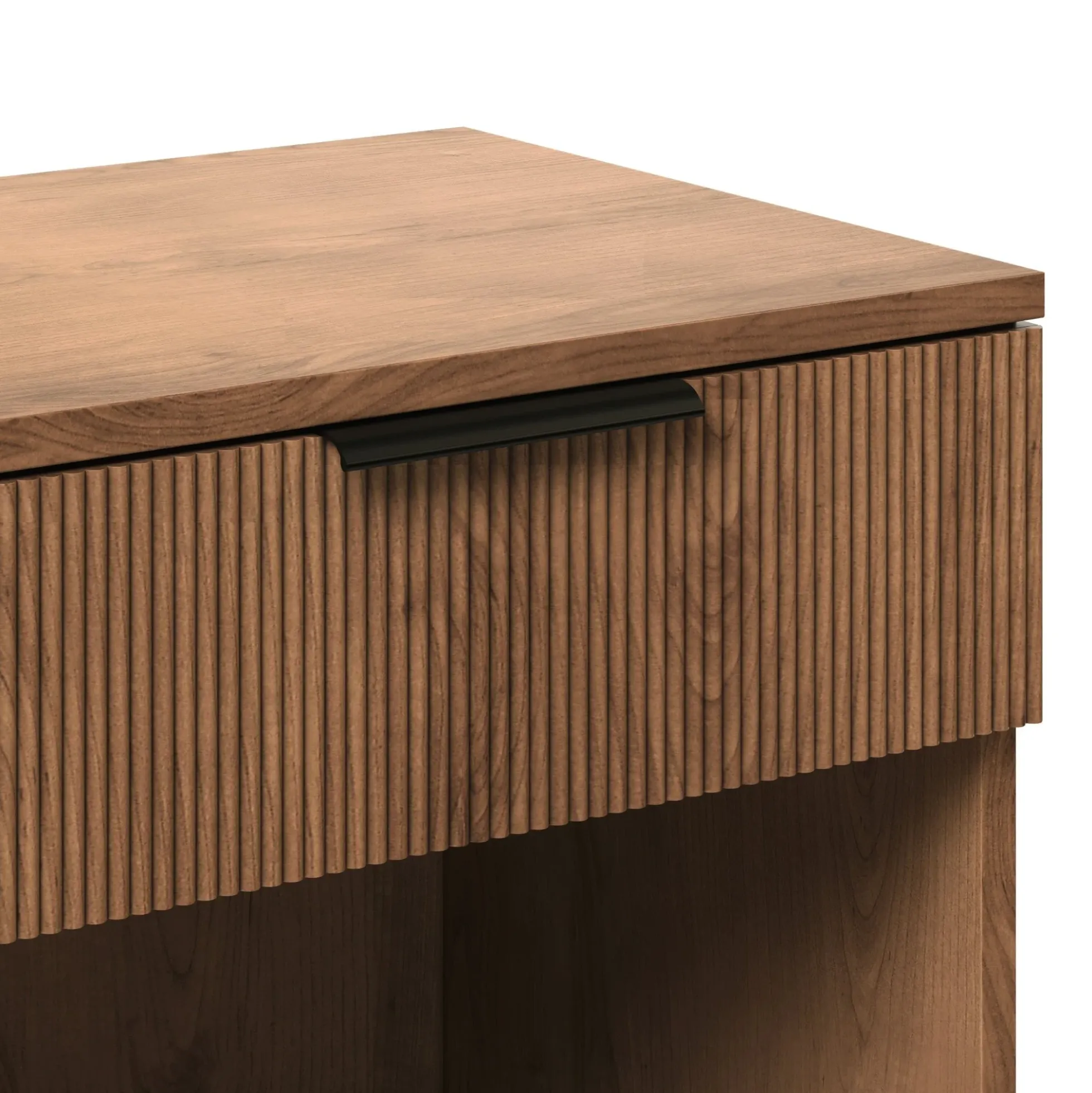 Paris Modern Scandinavian Reeded Nightstand