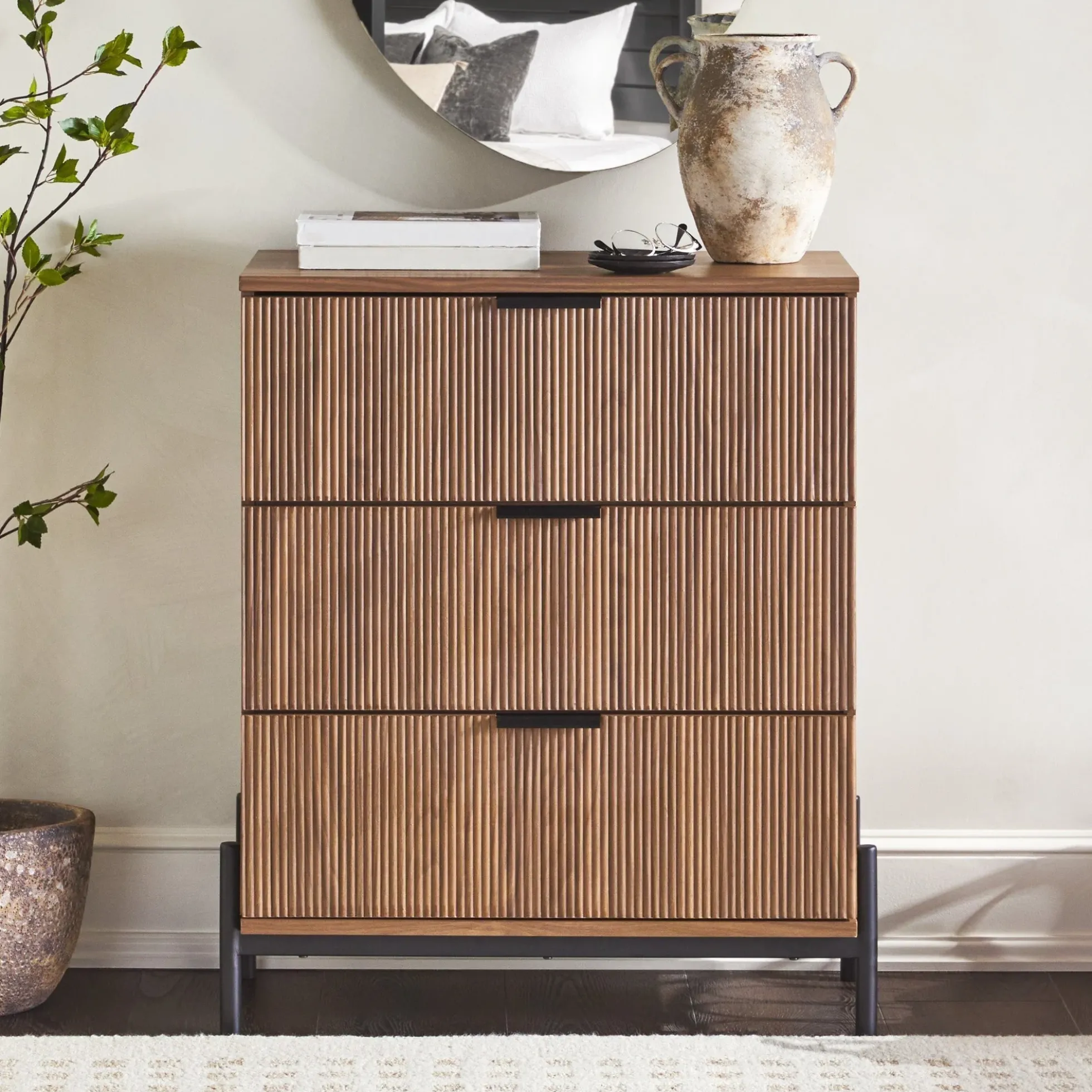Paris Modern Scandinavian Reeded Chest