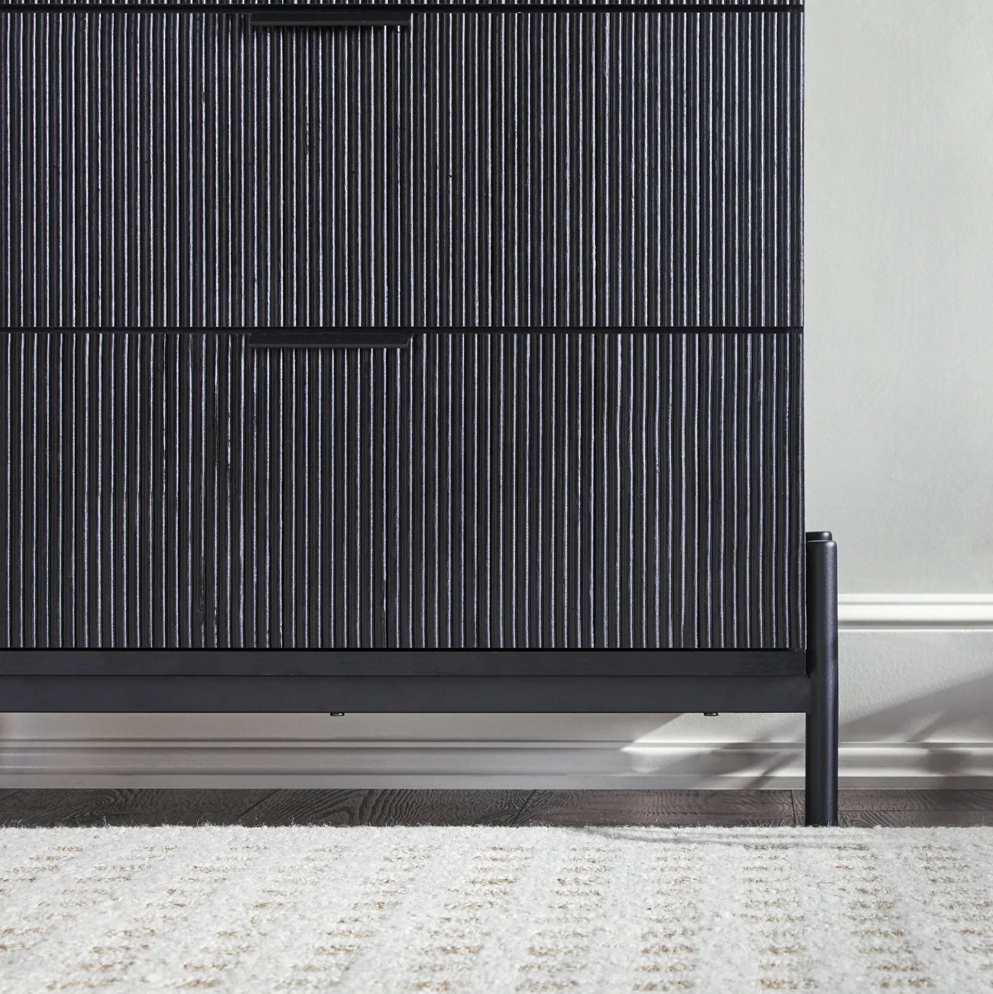 Paris Modern Scandinavian Reeded Chest