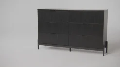 Paris Modern Scandinavian Reeded Dresser