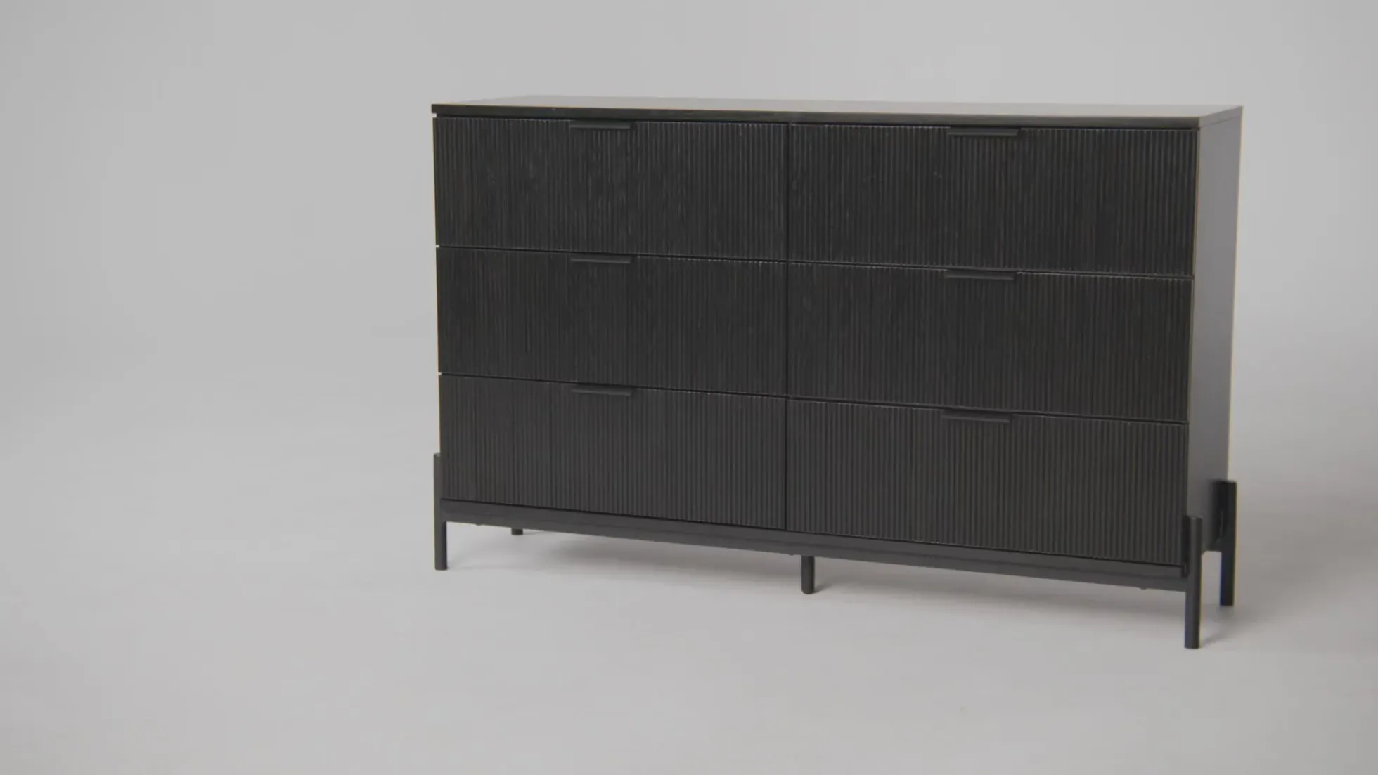 Paris Modern Scandinavian Reeded Dresser