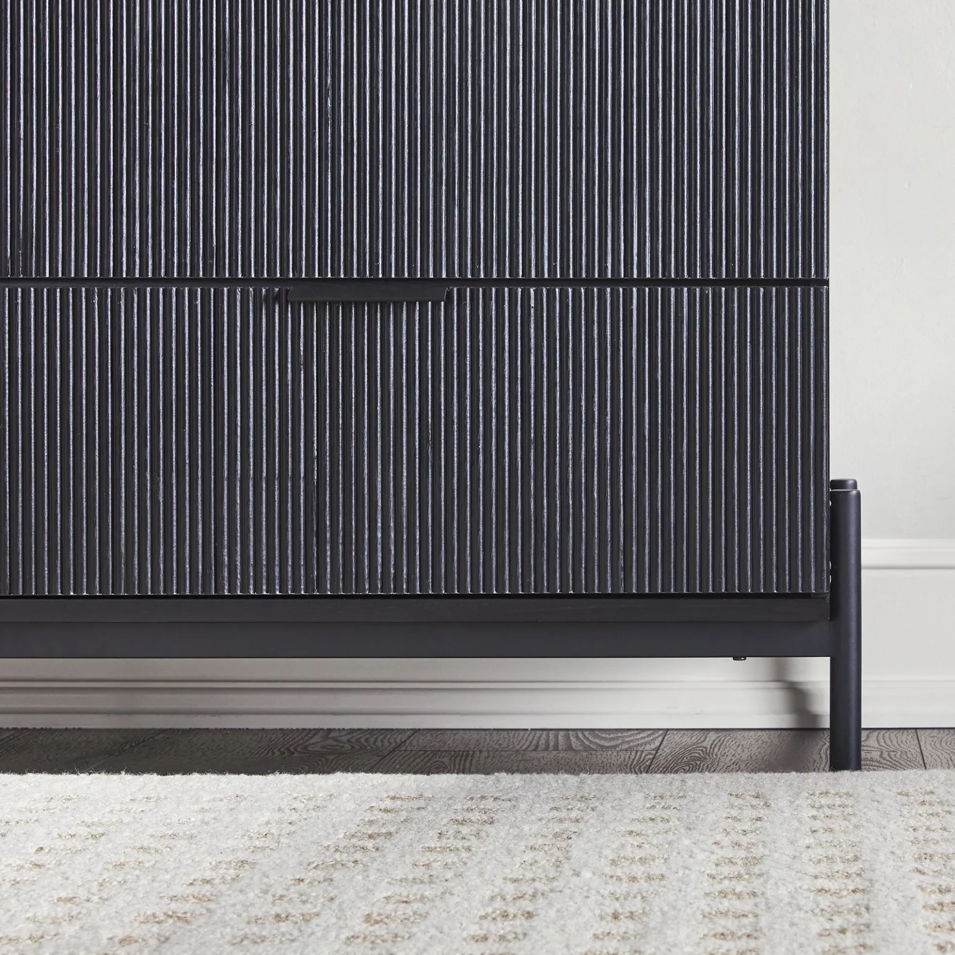 Paris Modern Scandinavian Reeded Dresser