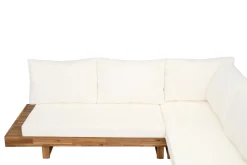 4pc Outdoor Teak Wood Sectional Patio Sofa Set w Table