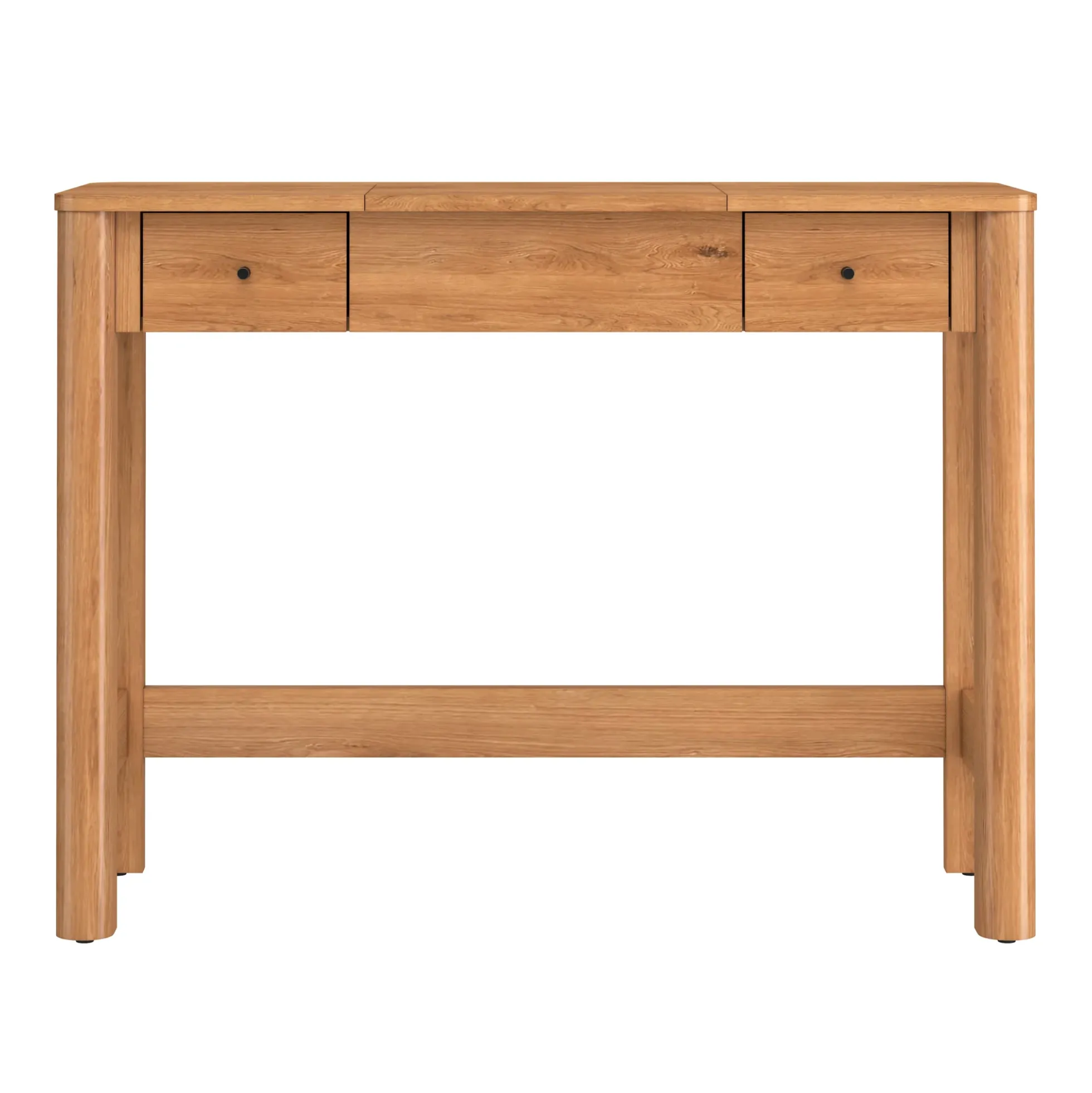 Penelope Modern Wood Makeup Vanity with LED Mirror & Storage