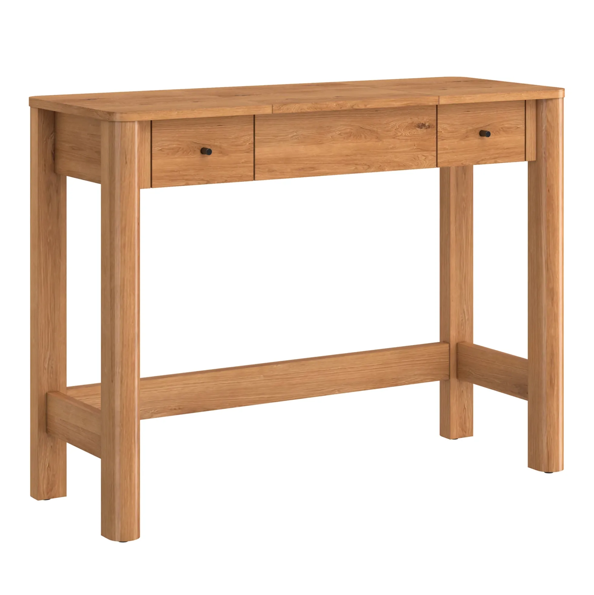 Penelope Modern Wood Makeup Vanity with LED Mirror & Storage