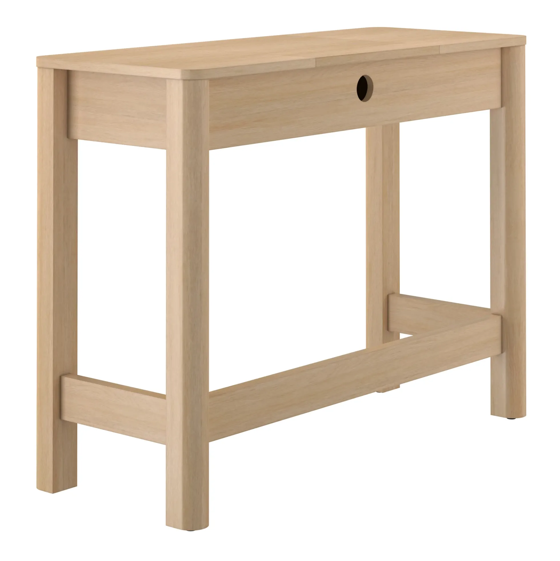 Penelope Modern Wood Makeup Vanity with LED Mirror & Storage