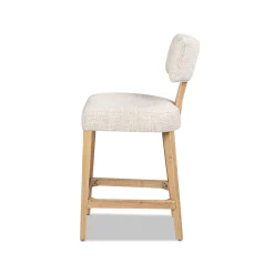 Penny Round Arched Chenille Counter Stool, Set of 2