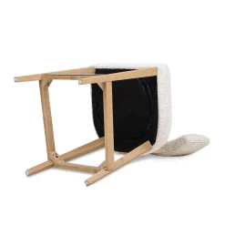 Penny Round Arched Chenille Counter Stool, Set of 2