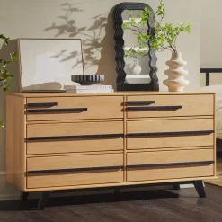 Rebecca 6-Drawer Solid Wood Modern Dresser