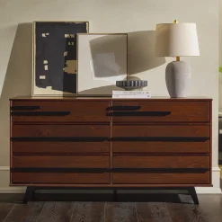 Rebecca 6-Drawer Solid Wood Modern Dresser