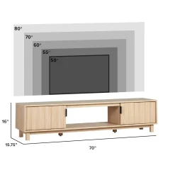 Reema Arundo Scandinavian Reeded TV Stand