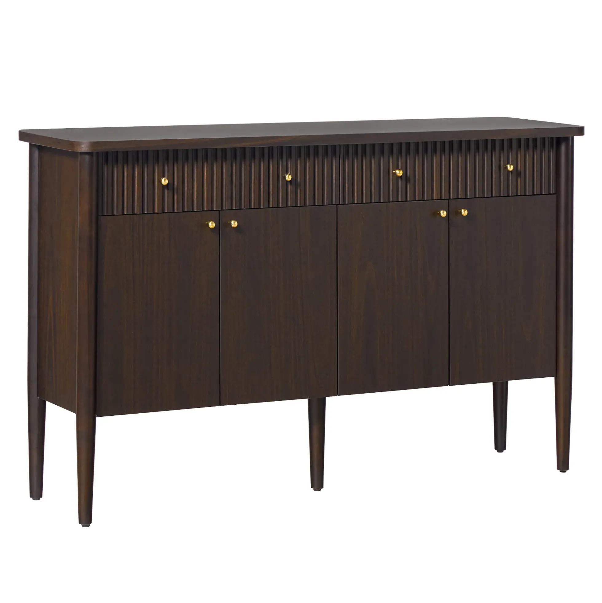 Samantha Modern Fluted 58" Wood Sideboard