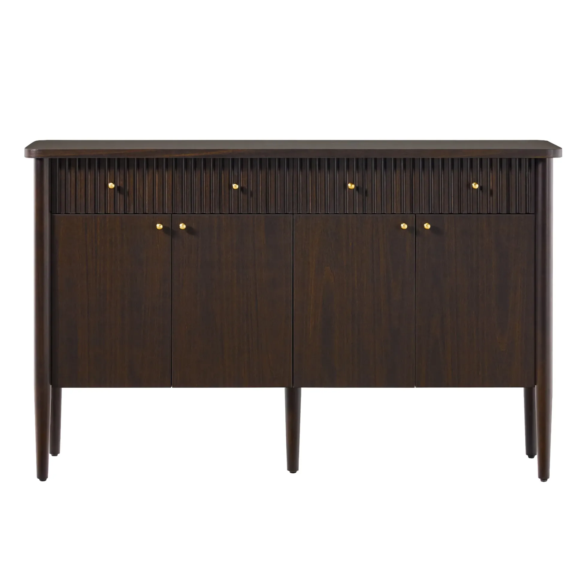 Samantha Modern Fluted 58" Wood Sideboard