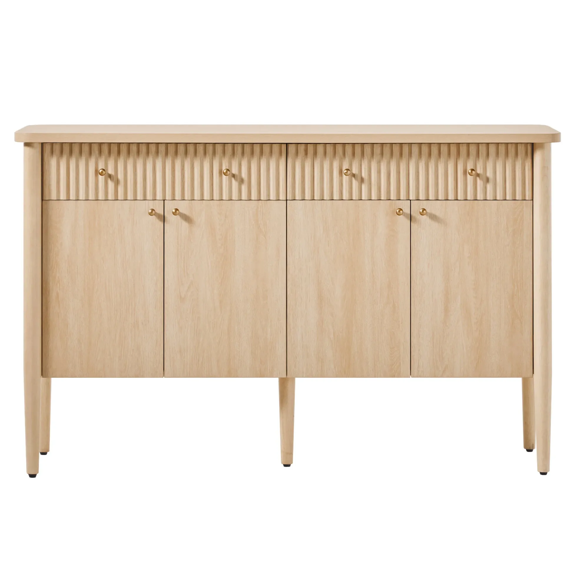 Samantha Modern Fluted 58" Wood Sideboard